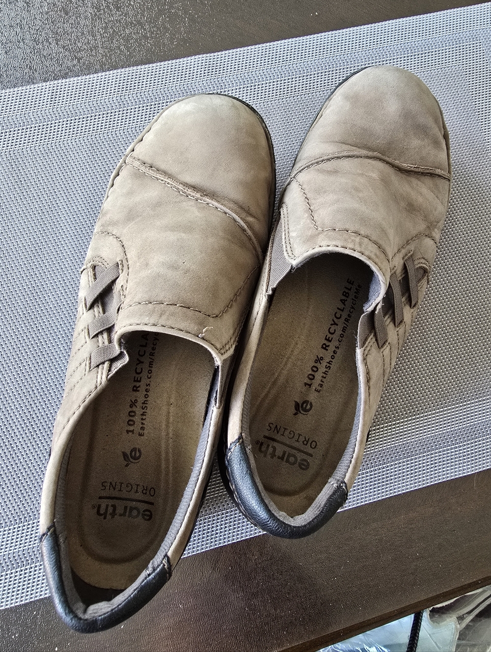 Earth Origins  Slip-On Loafers with Black Heel Trim